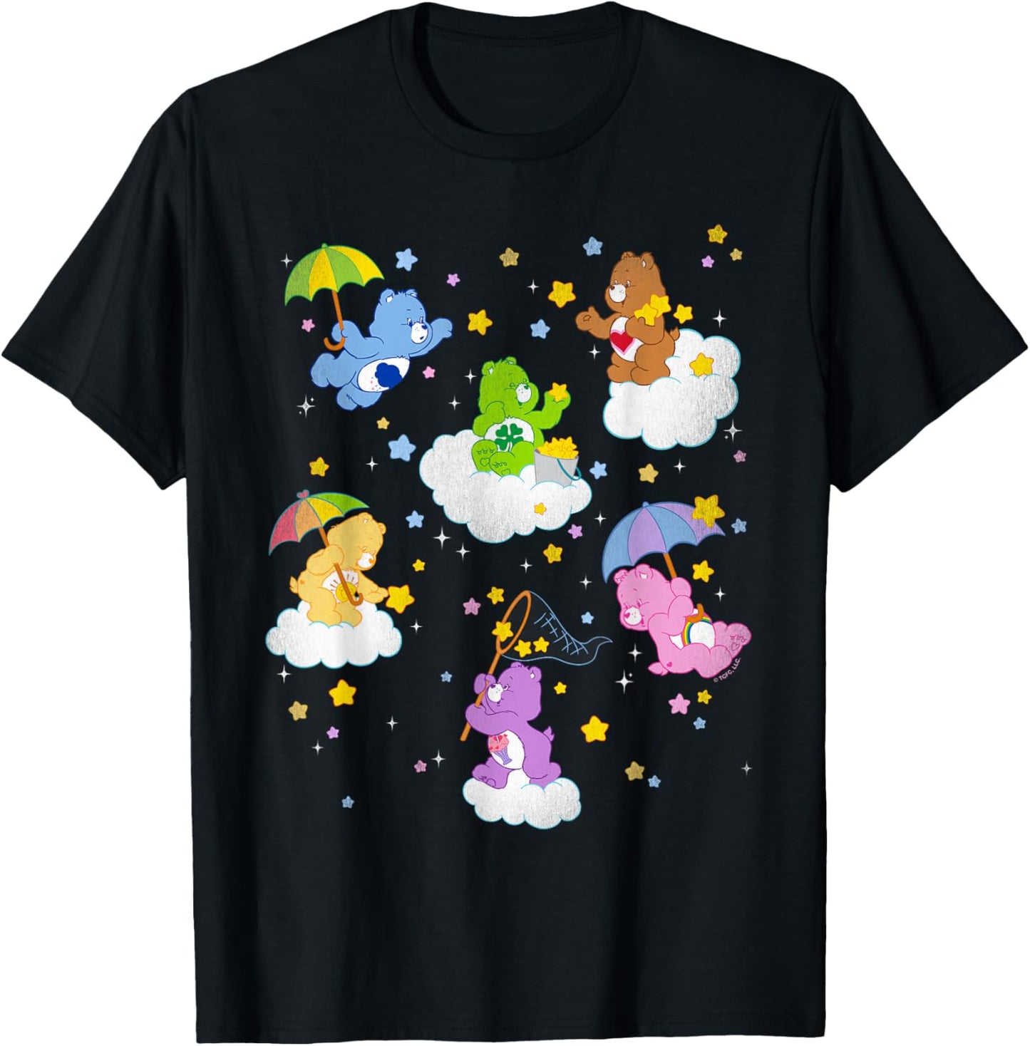 Care Bears Catch a Falling Star T-Shirt - T-Shirt | Black