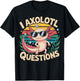 I Axolotl Questions Adults Youth Kids Retro Axolotl T-Shirt - T-Shirt | Black