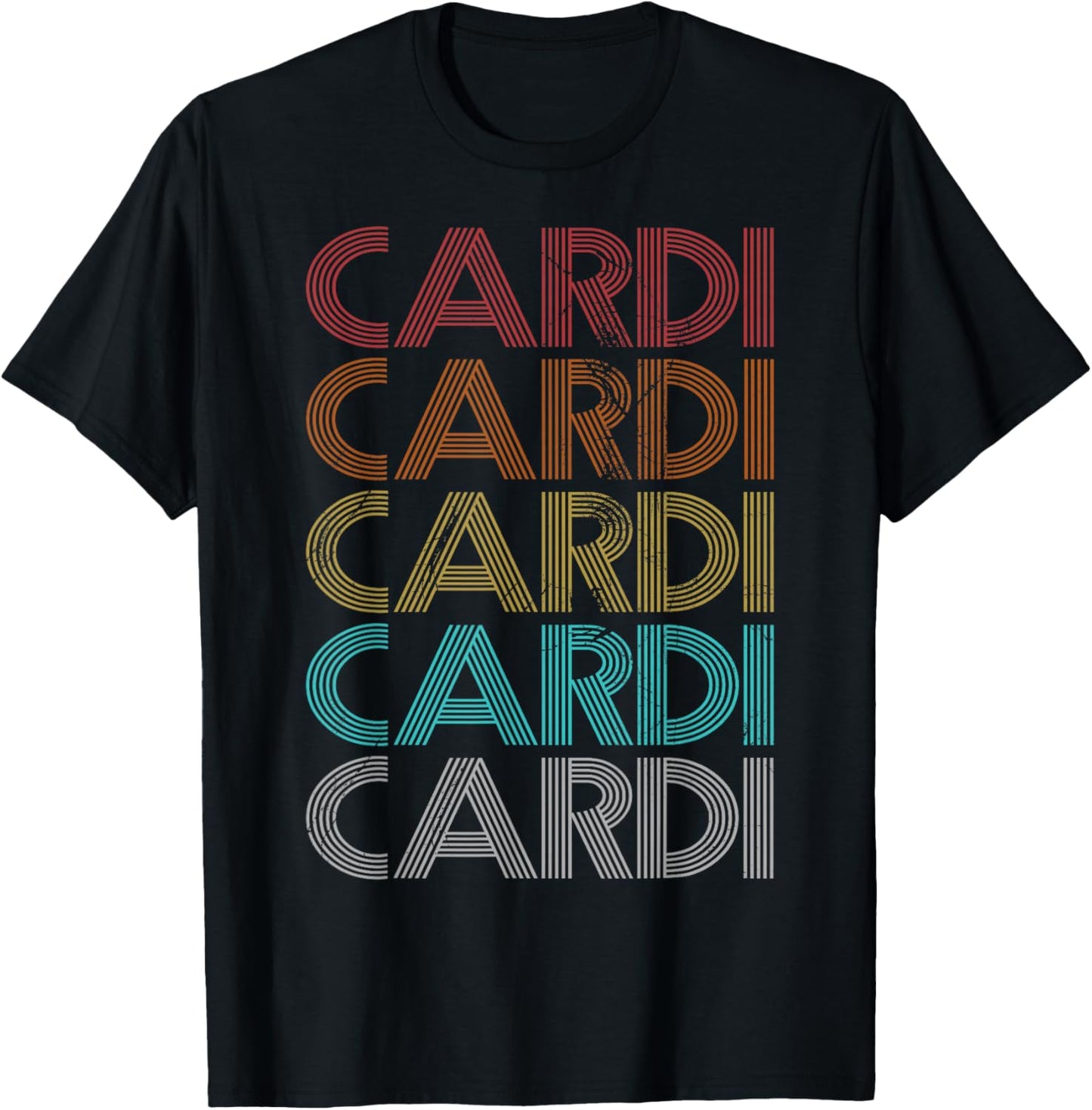 Retro Vintage Cardi T-Shirt - T-Shirt | Black