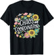 Chaos Coordinator Funny Activity Assistant Floral Sunflowers T-Shirt - T-Shirt | Black