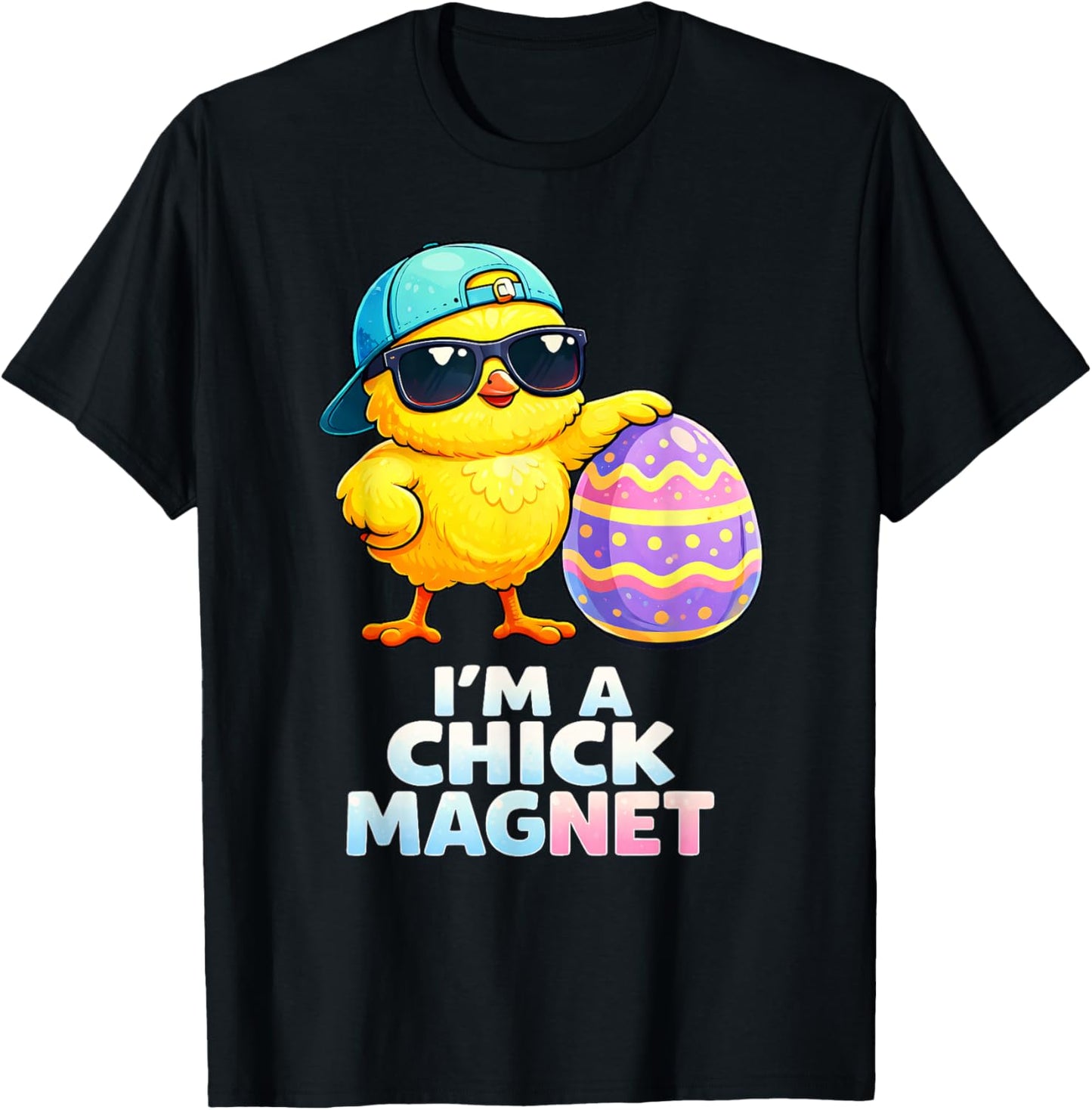 Im A Chick Magnet Funny Easter Chick Pun for Boys Men Girls T-Shirt - T-Shirt | Black