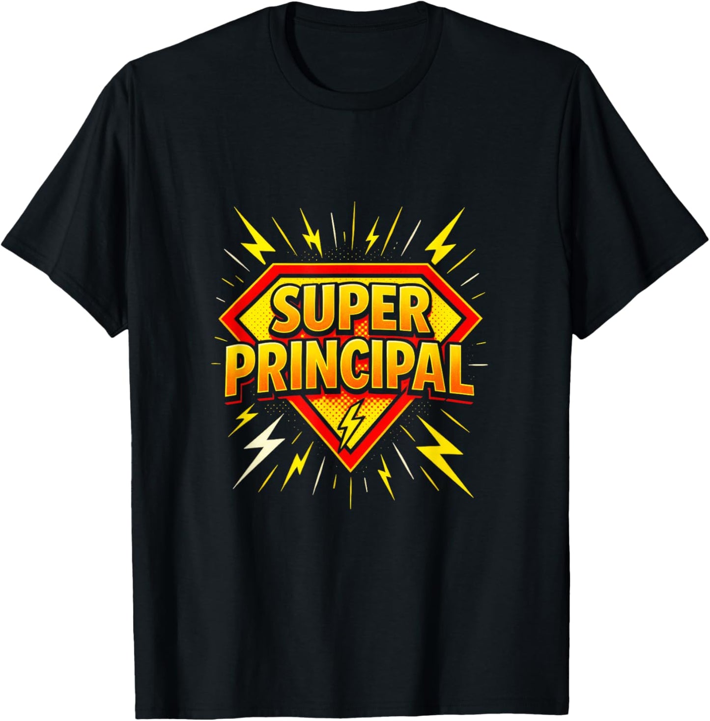Super Principal - Funny Educational Superhero T-Shirt - T-Shirt | Black