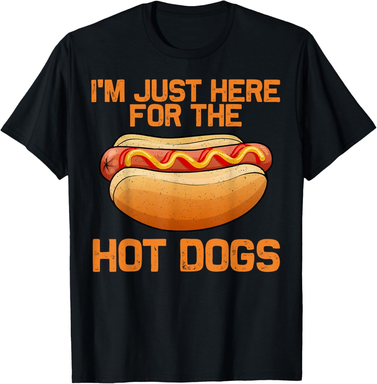 Funny Hot Dog Art Women Kids Hot Dog Stand Hot Dog T-Shirt - T-Shirt | Black