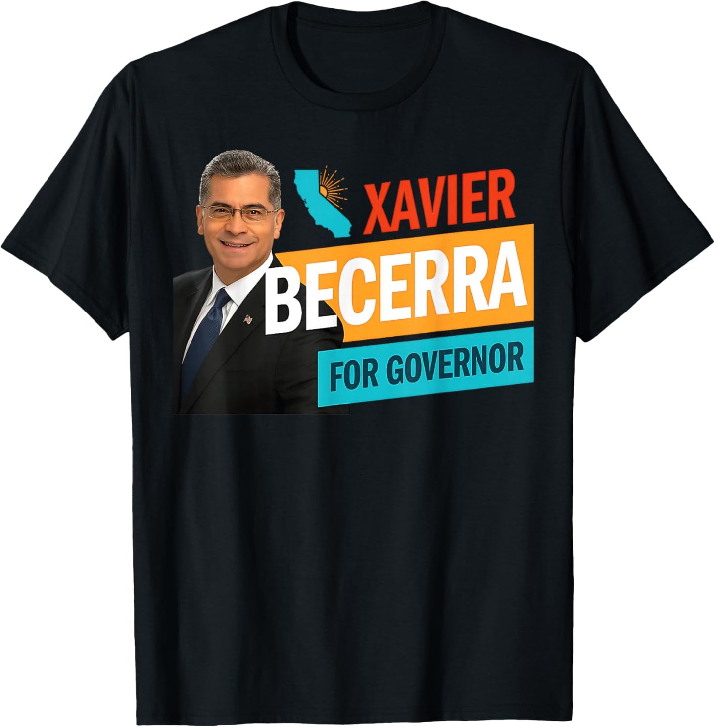 Xavier Becerra for California Governor 2026 T-Shirt - T-Shirt | Black