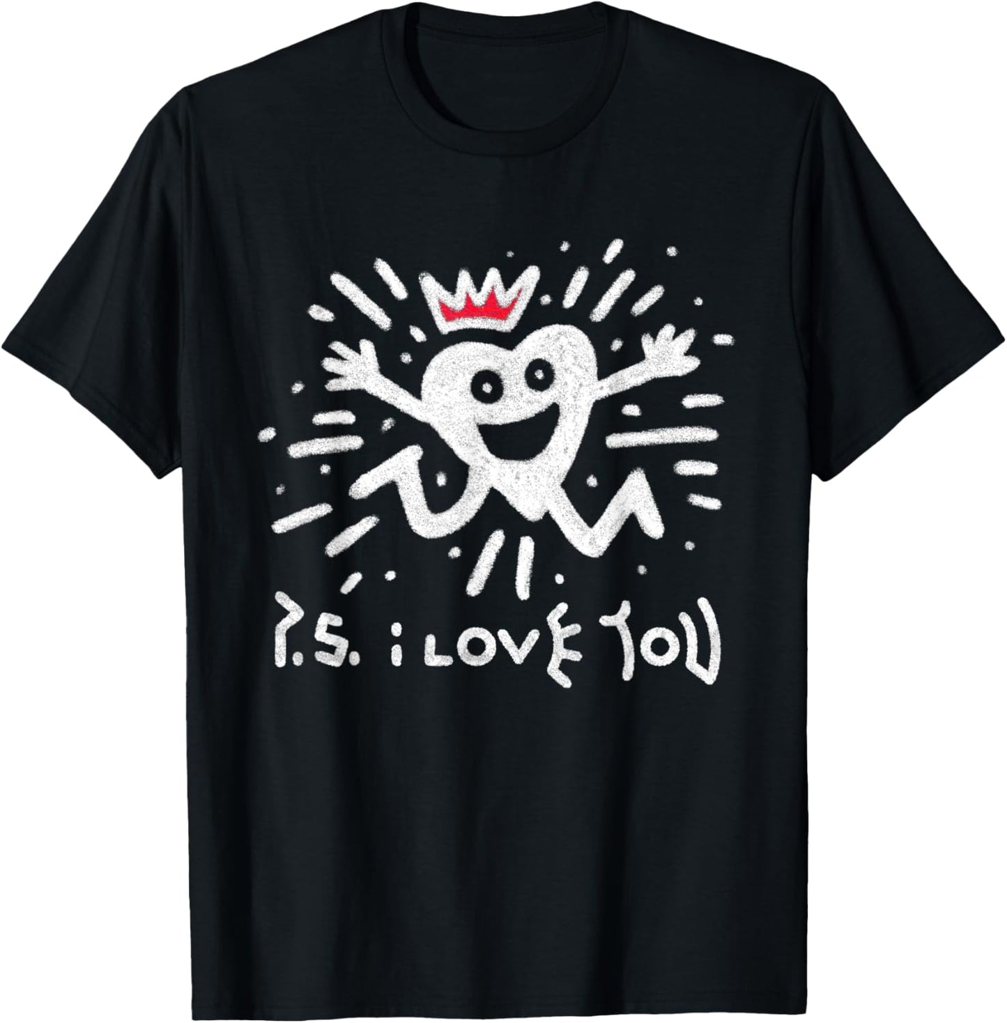 Ps I Love You Day Purple T-Shirt - T-Shirt | Black