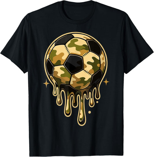 Camouflage Soccer T-Shirt - T-Shirt | Black