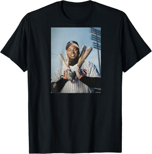 Tony Gwynn Fielder San Diego Mr Padres by Michael Grecco Raglan Baseball T-Shirt - T-Shirt | Black