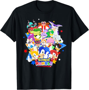 Sonic Rumble - Roll Call Group T-Shirt - T-Shirt | Black