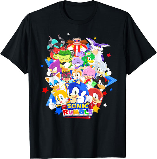 Sonic Rumble - Roll Call Group T-Shirt - T-Shirt | Black
