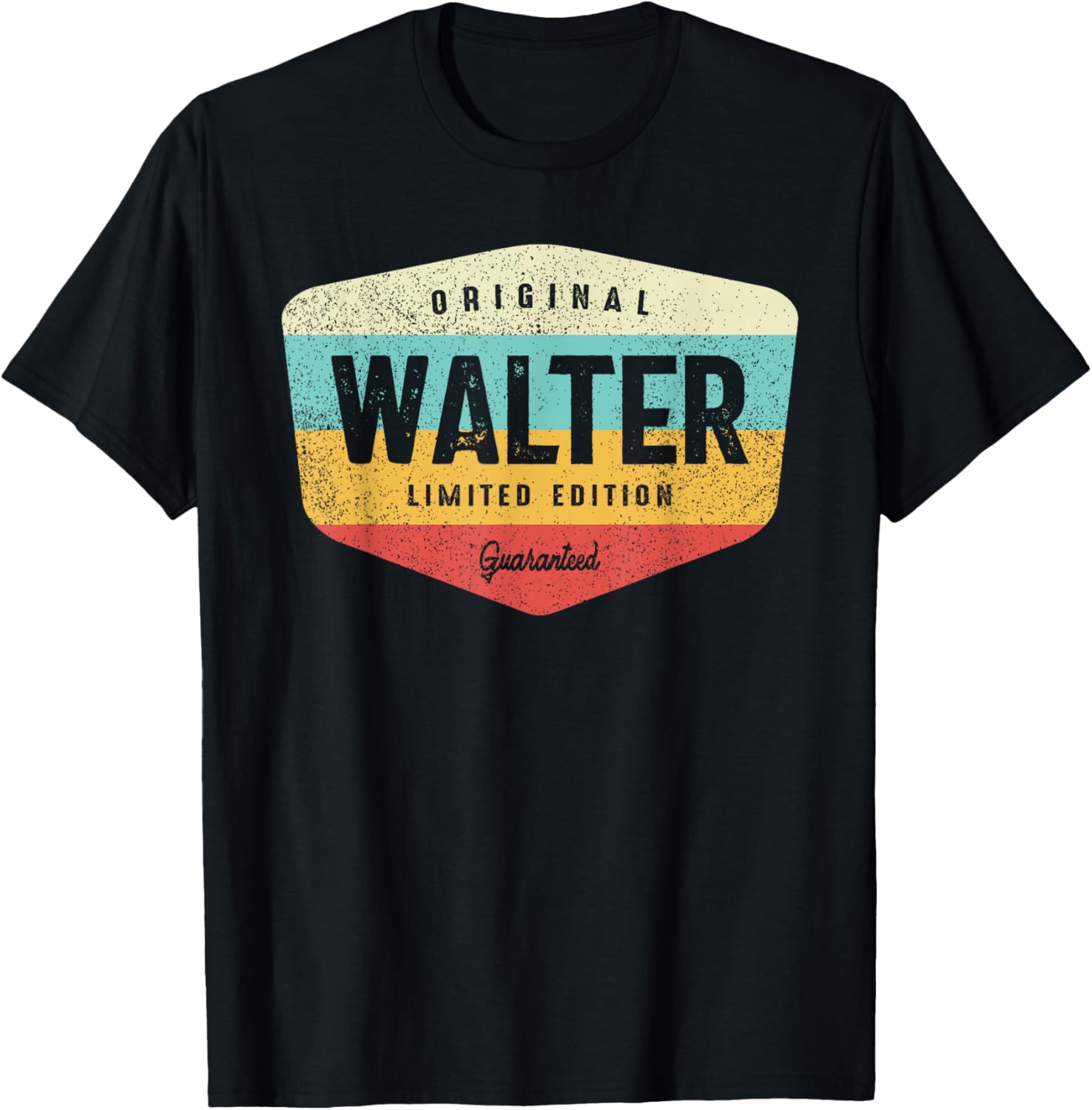 Walter Personalized Name - Walter T-Shirt - T-Shirt | Black
