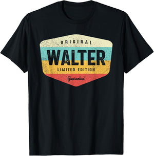 Walter Personalized Name - Walter T-Shirt - T-Shirt | Black