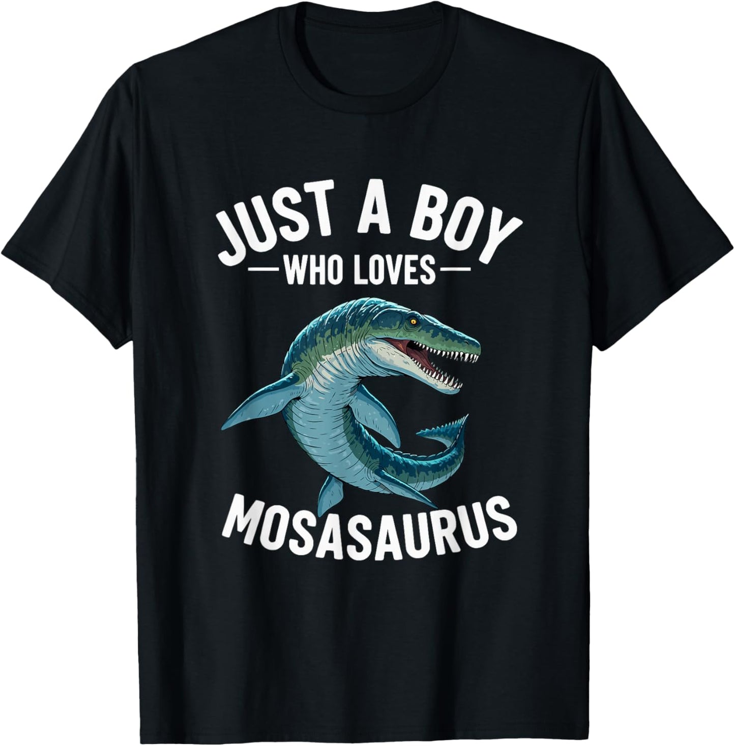Mosasaurus Shirt for Boys Who Love Mosasaurus T-Shirt - T-Shirt | Black