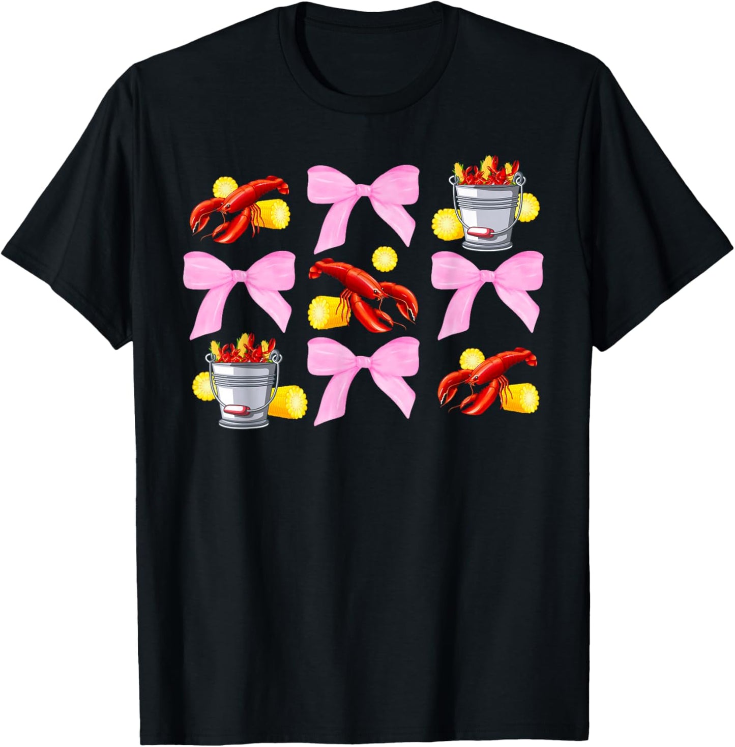 Crawfish Coquette Crawfish Lover Crawfish Boil T-Shirt - T-Shirt | Black