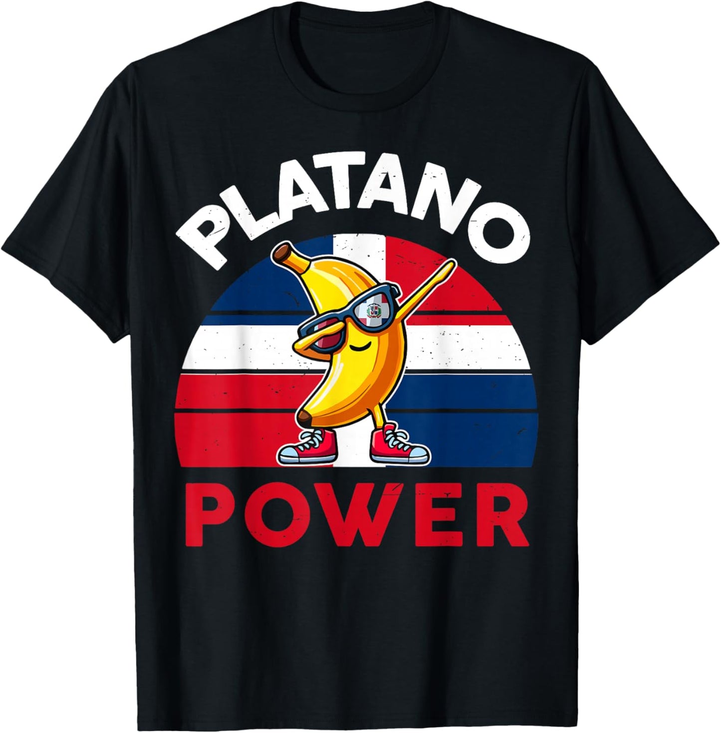 Toddler Boy Dominican Republic Platano Power Flag Platano T-Shirt - T-Shirt | Black