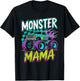 Monster Truck Mama Family Crew Matching Party Funny T-Shirt - T-Shirt | Black