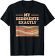 Fine Arts My Sediments Exactly, Retro Layered Geology Art T-Shirt - T-Shirt | Black