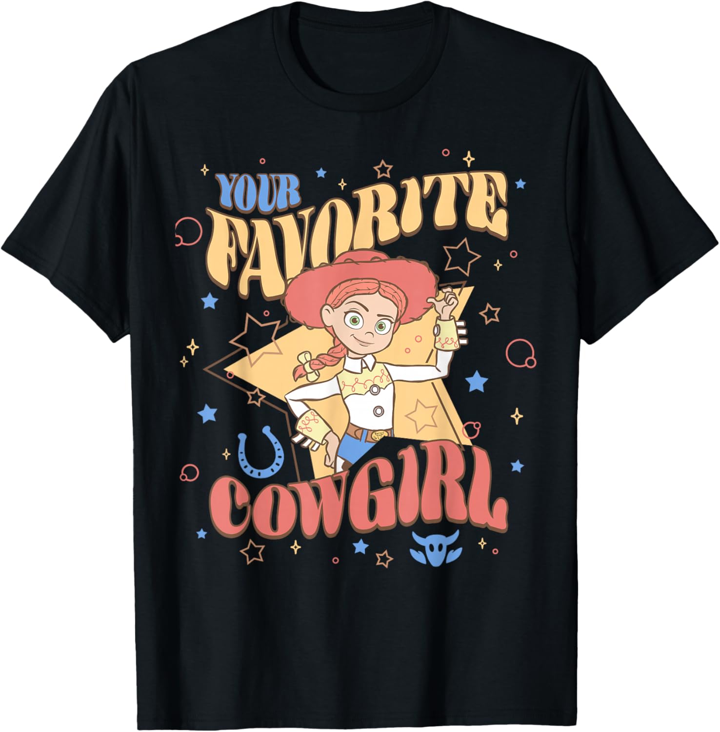 Disney Pixar Toy Story Your Favorite Cowgirl Jessie T-Shirt - T-Shirt | Black