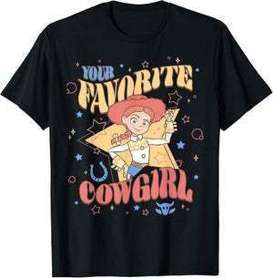 Disney Pixar Toy Story Your Favorite Cowgirl Jessie T-Shirt - T-Shirt | Black