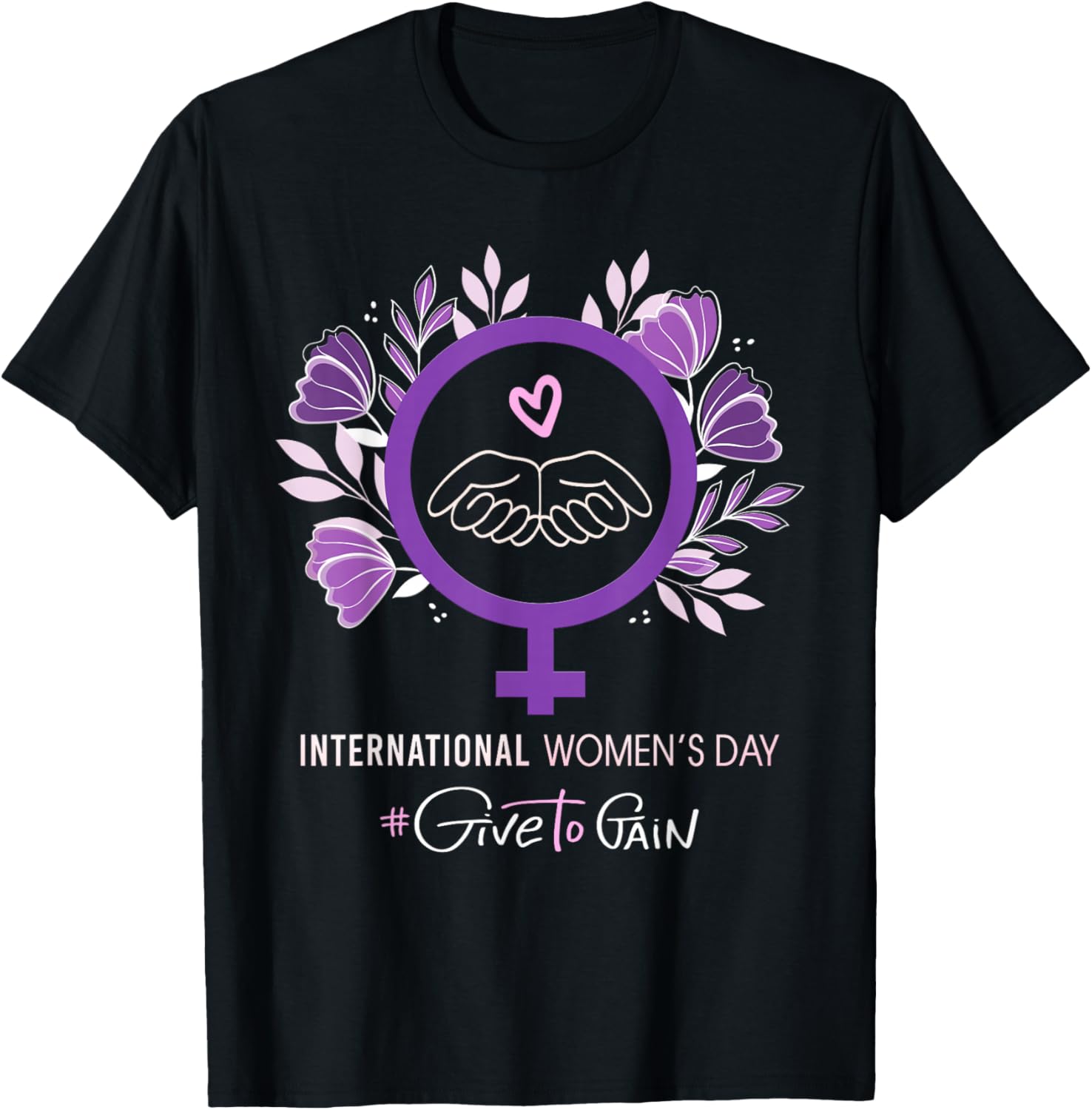 International Women’s Day 2026 March 8 Empowering Women T-Shirt - T-Shirt | Black