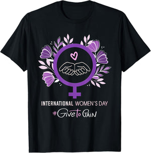 International Women’s Day 2026 March 8 Empowering Women T-Shirt - T-Shirt | Black