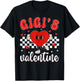 Gigi's Valentine Heart Cute Kids Retro Groovy Boy Girl T-Shirt - T-Shirt | Black