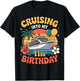 Cruising Into My 11th Birthday 11 Years Old Cruise Vacation T-Shirt - T-Shirt | Black