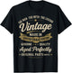 82nd Birthday Gift Vintage 1944 Men Funny 82 Years Old 1944 T-Shirt - T-Shirt | Black