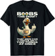 Boobs The Proof That Men Can Focus On Two Things at Once Fun T-Shirt - T-Shirt | Black