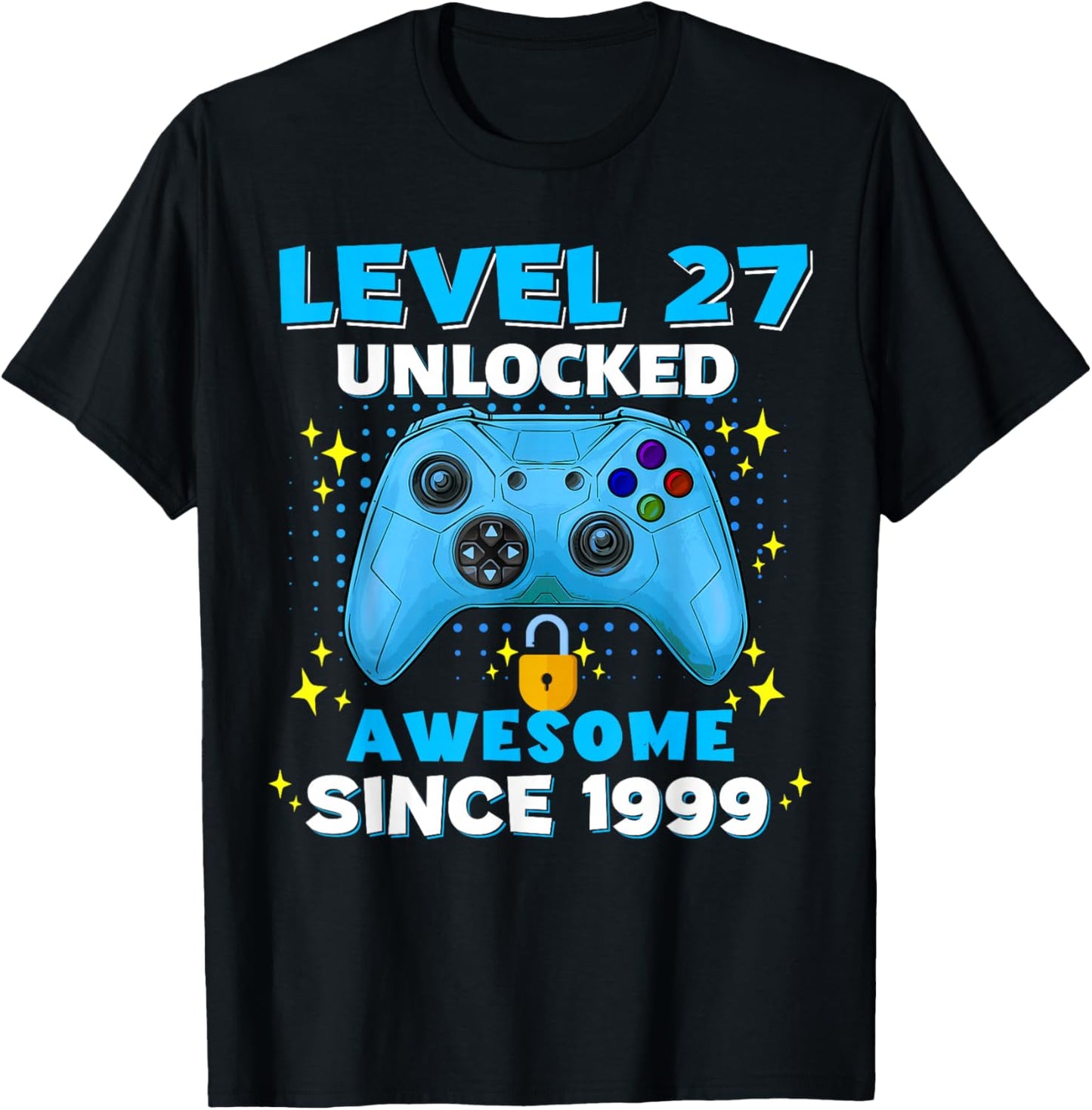 27th Birthday 27 Years Birthday Gifts T-Shirt - T-Shirt | Black