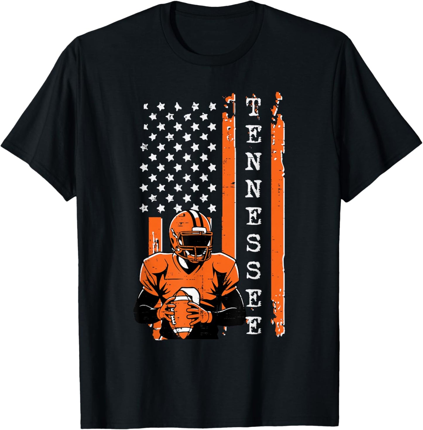 Tennessee US Flag Men Kids Boys Women Girls Youth Teen T-Shirt - T-Shirt | Black