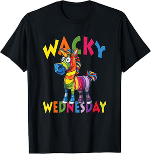 Wacky Wednesday Kids and Teachers | Mismatch Day Spirit Week T-Shirt - T-Shirt | Black
