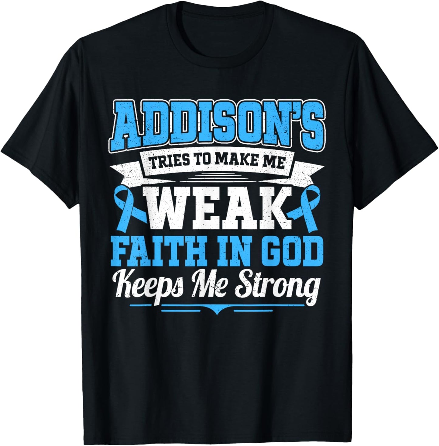 Addison's Disease Warrior T-Shirt - T-Shirt | Black