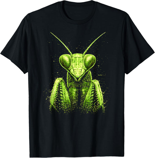 Cyber y2k Praying Mantis Insect Aesthetic Streetwear 2000s T-Shirt - T-Shirt | Black
