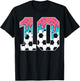 Soccer 10 Year Old Ice Cream Drip Youth 10th Birthday Boy 10 T-Shirt - T-Shirt | Black