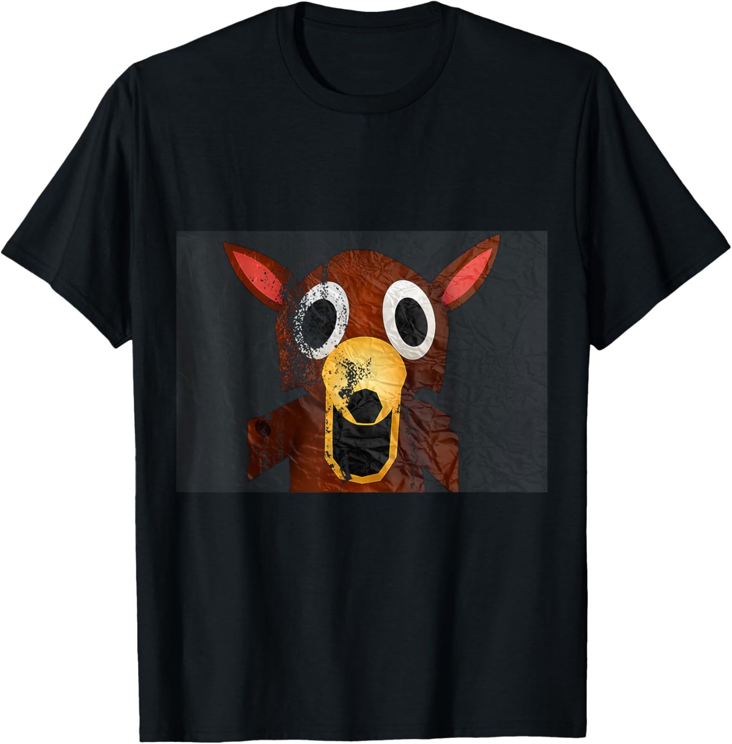 Deer in The Forest Kids 99 Nights Halloween Scary Gamer Run T-Shirt - T-Shirt | Black