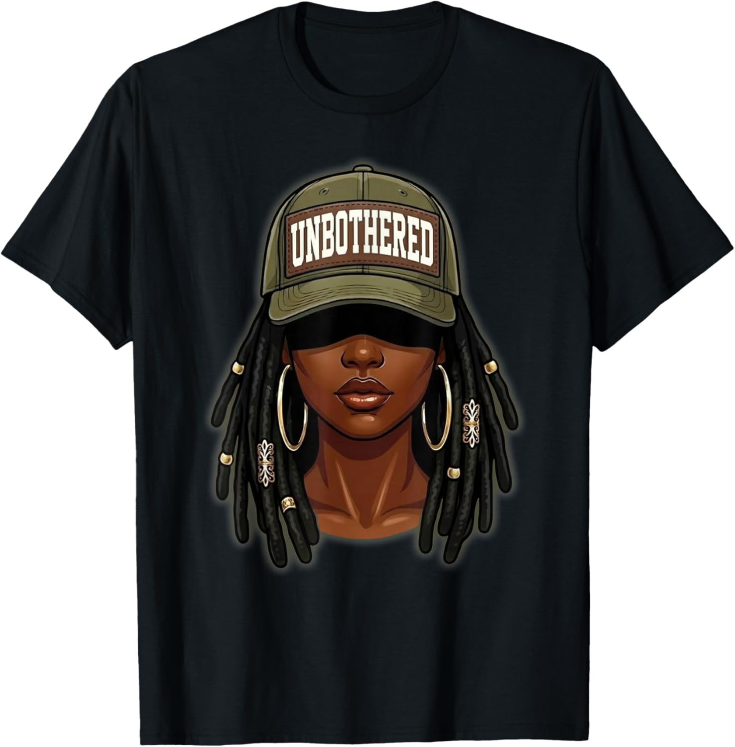 Black Women Camoa Apparel, Black History Month Unbothered T-Shirt - T-Shirt | Black