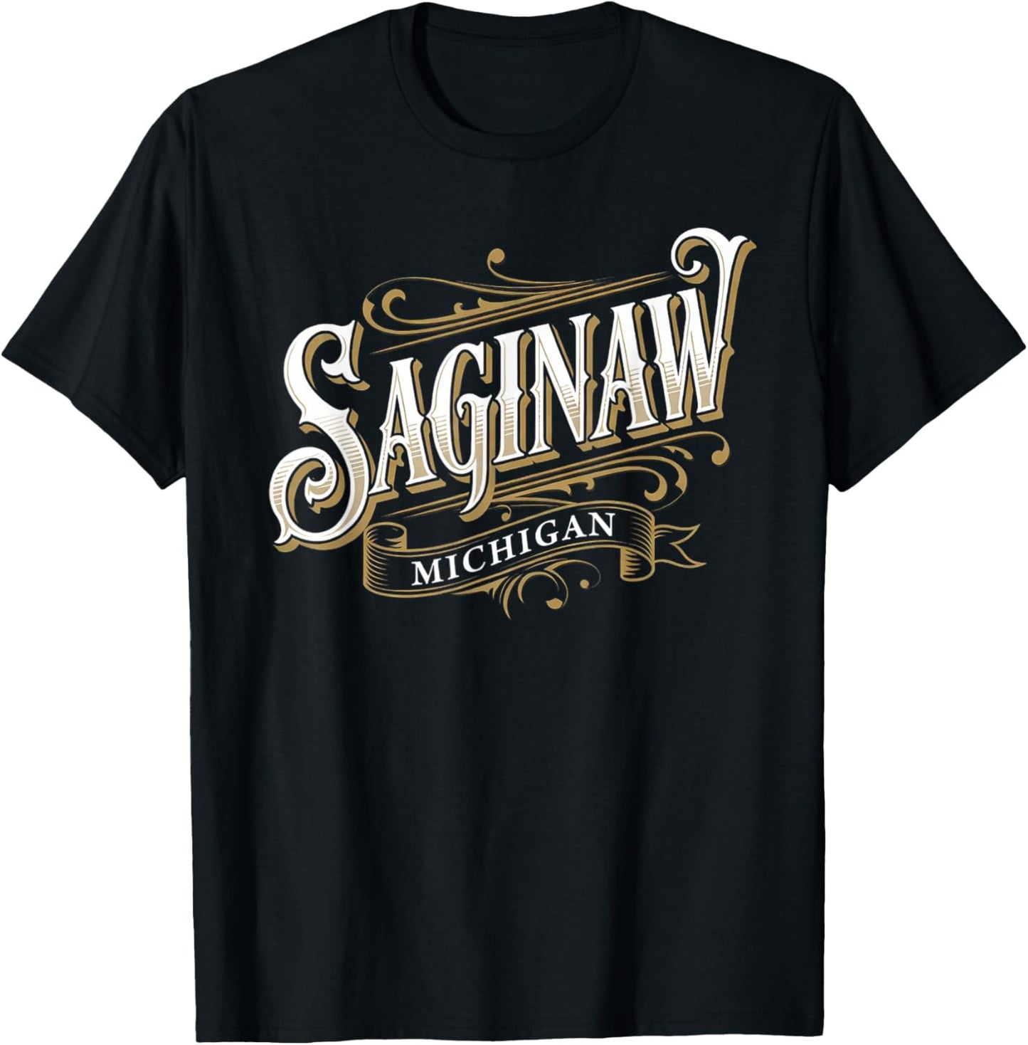 Saginaw Michigan T-Shirt - T-Shirt | Black