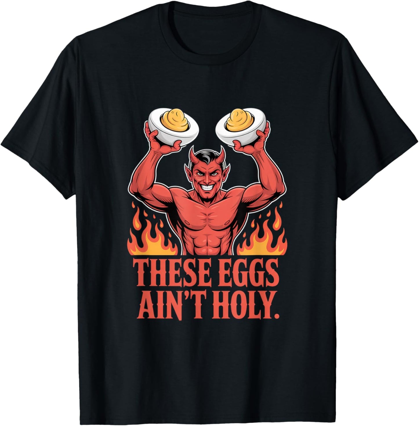 Thanksgiving Deviled Egg Retro Deviled Eggs Lover T-Shirt - T-Shirt | Black