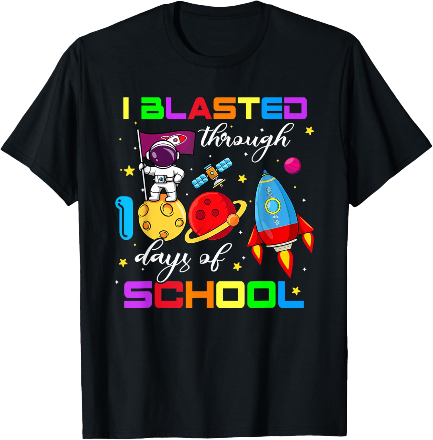 100th Day Teacher Kids T-Shirt - T-Shirt | Black