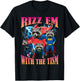 Rizz Em with The Tism Raccoon Superhero Neurodivergent Meme T-Shirt - T-Shirt | Black
