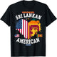 Sri Lanka American Flag Costume Idea for Kids & Sri Lankan T-Shirt - T-Shirt | Black