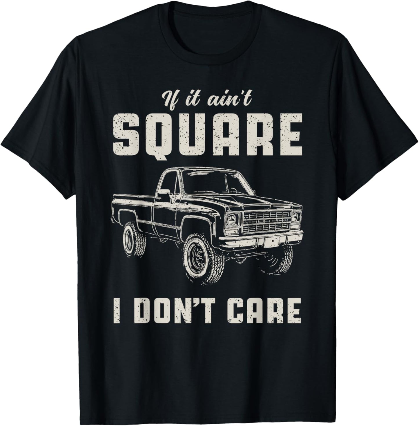 Funny Squarebody Truck T-Shirt - T-Shirt | Black