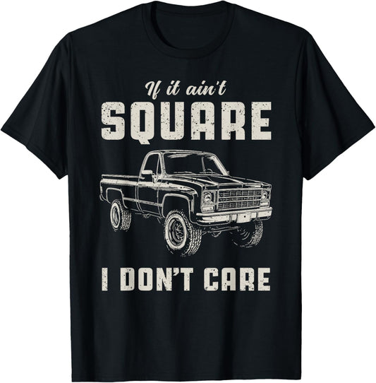 Funny Squarebody Truck T-Shirt - T-Shirt | Black