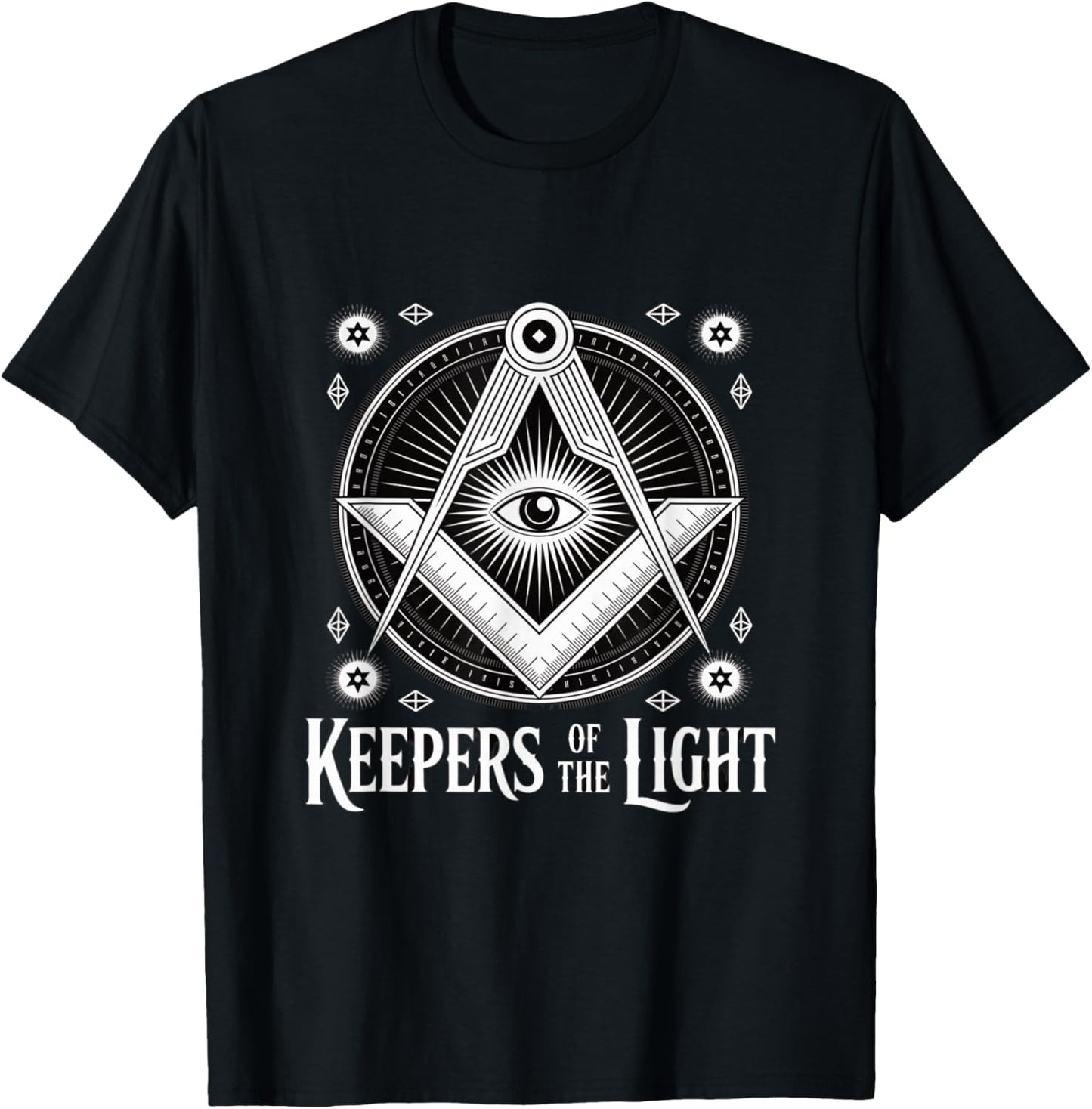 Keepers of The Light All Seeing Eye Freemason T-Shirt - T-Shirt | Black