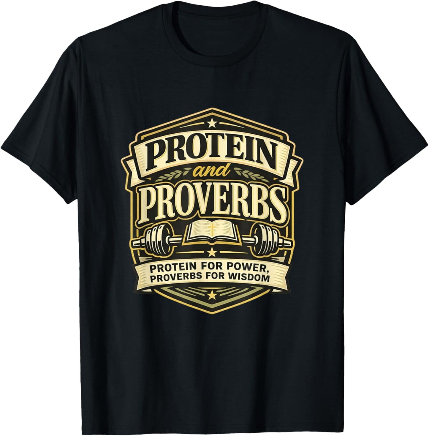 Christian Fitness | Bible Verse Gym Faith Based Workout T-Shirt - T-Shirt | Black