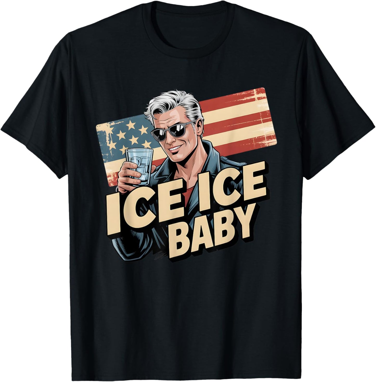 Vintage Ice Baby T-Shirt - T-Shirt | Black