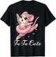 Tu Tu Cute Tiny Funny Kawaii Dancing Mouse Fun Ballerina T-Shirt - T-Shirt | Black