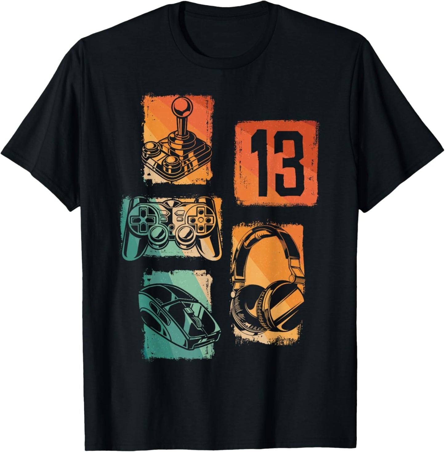 Level 13 Unlocked Gamer 13th Birthday Gaming Boys Girls T-Shirt - T-Shirt | Black