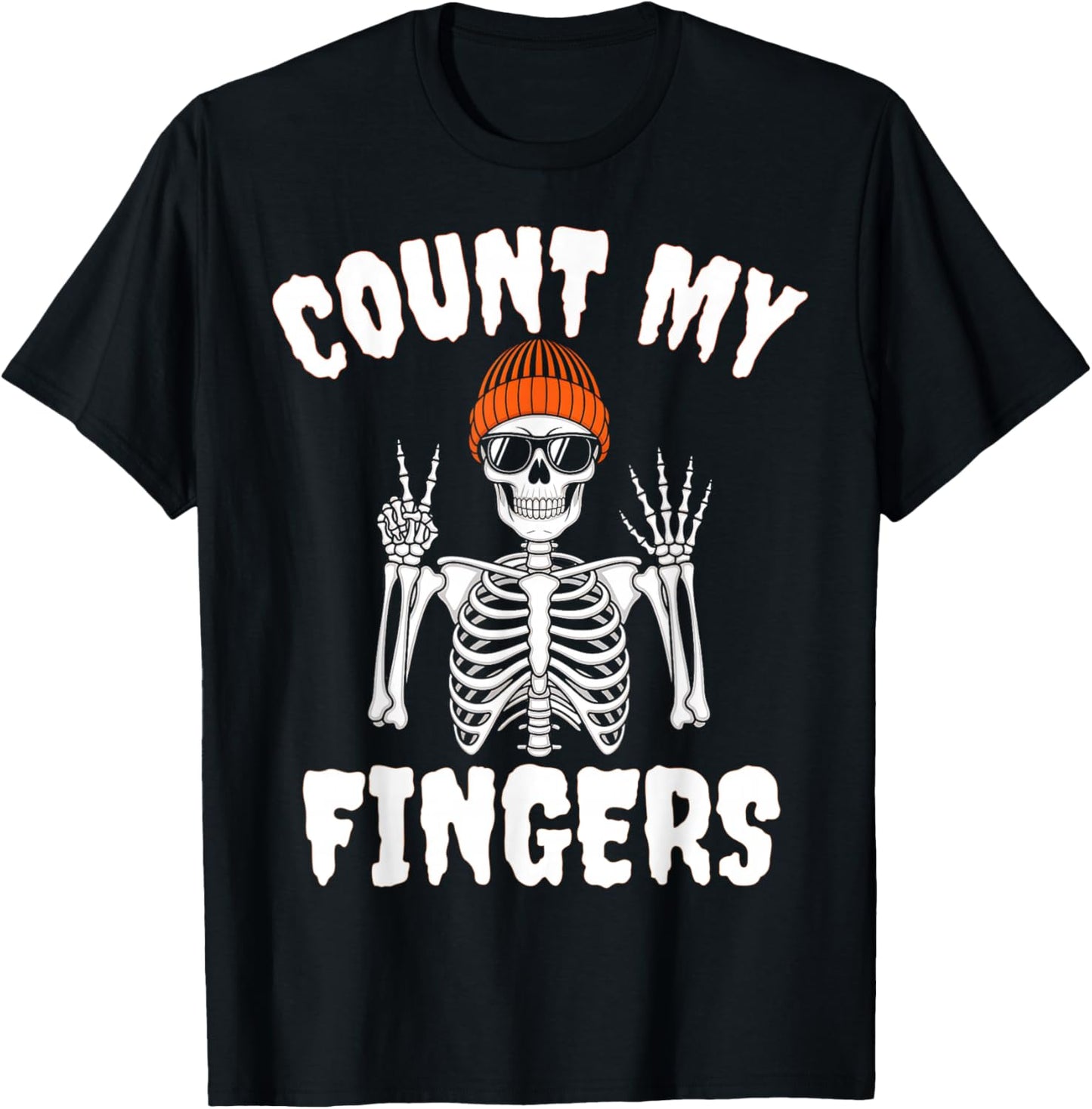 67 Halloween Skeleton Funny Brainrot Meme Kids Six Seven T-Shirt - T-Shirt | Black