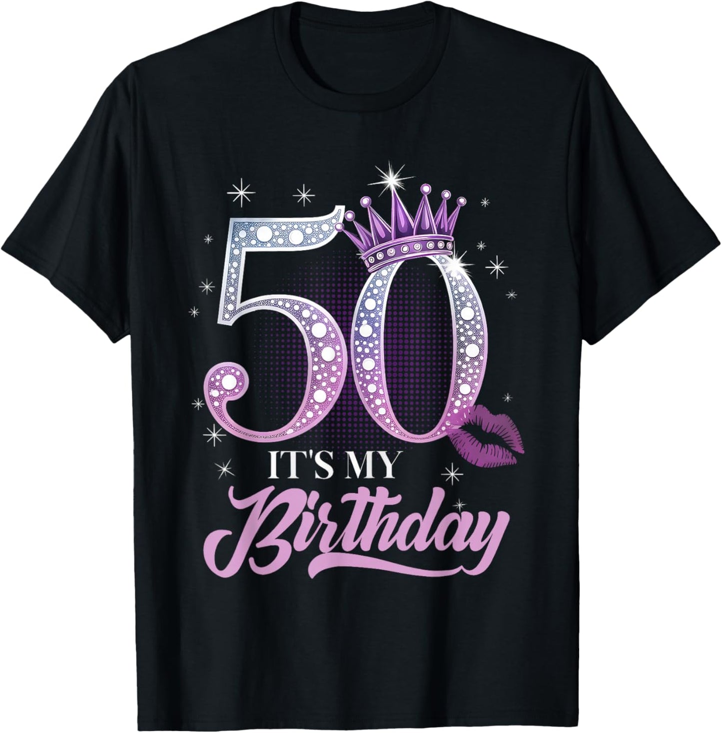 It's My 50th Birthday Funny 50 Years Old Women T-Shirt - T-Shirt | Black